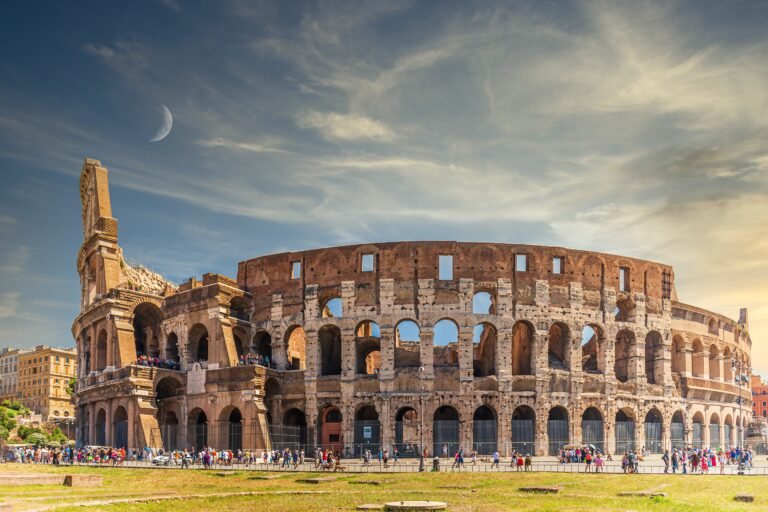 Colosseum in Rome, Italy – ancient Roman amphitheater and world heritage site, study abroad guidance by ASK Consultants.