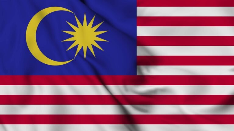Animated waving Malaysian national flag, symbolizing Malaysia as a top study abroad destination for international students.